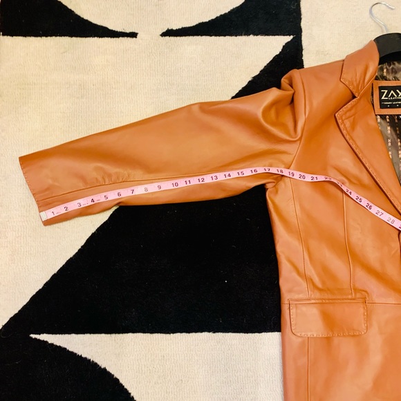 NEOT Zayn Carmel Leather Jacket Size Medium - Picture 6 of 16